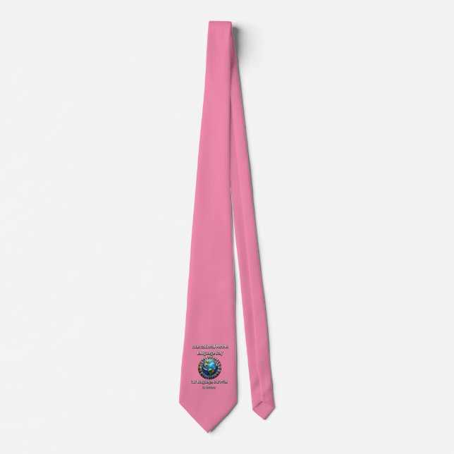 Our Language, Our Pride. Mother Language Day. Neck Tie (Front)