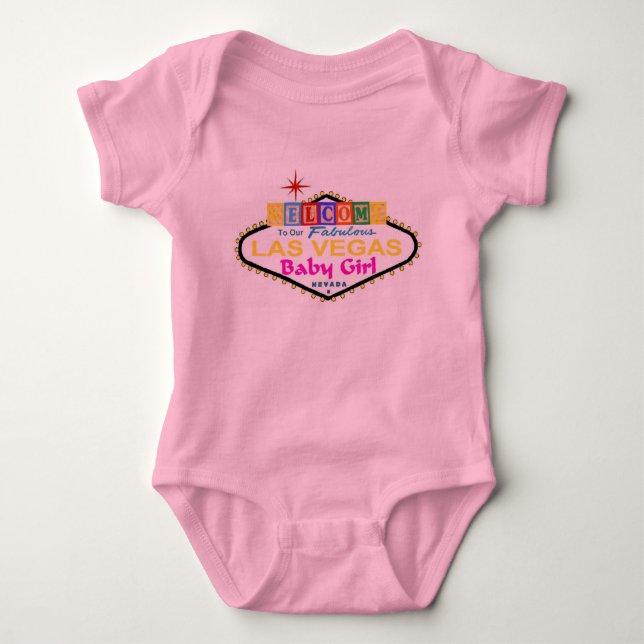 Our Las Vegas Baby Girl Infant Creeper (Front)