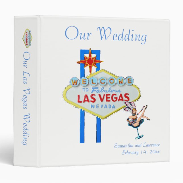 Our Las Vegas Wedding 3 Ring Binder (Front/Spine)