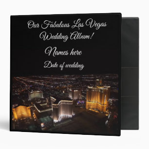 Our Las Vegas Wedding Album 3 Ring Binder