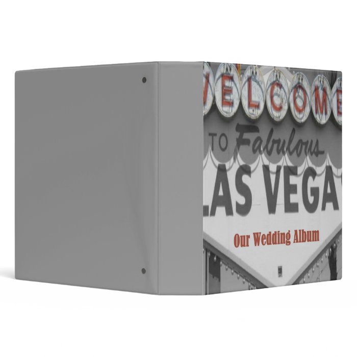 Our Las Vegas Wedding Album 3 Ring Binders