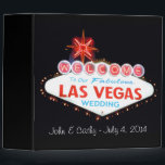 Our Las Vegas Wedding Photo Album 3 Ring Binder<br><div class="desc">Our Las Vegas Wedding Photo Album. Personalized for John & Cathy.  Change the name of bride and groom and date of wedding to your own information.</div>