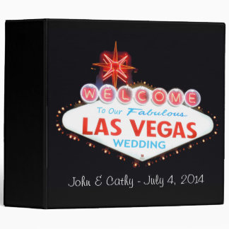 Our Las Vegas Wedding Photo Album 3 Ring Binder