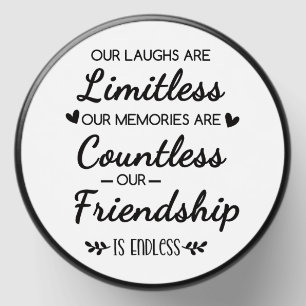 Our Laughs Are Limitless Friendship Quote Mini Candle Favors