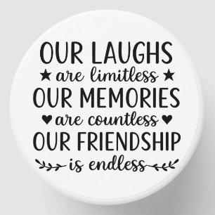 Our Laughs Are Limitless Friendship Quote Mini Candle Favors