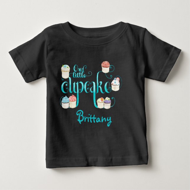 Our 'Lil Cupcake, Personalized Baby Creeper (Front)