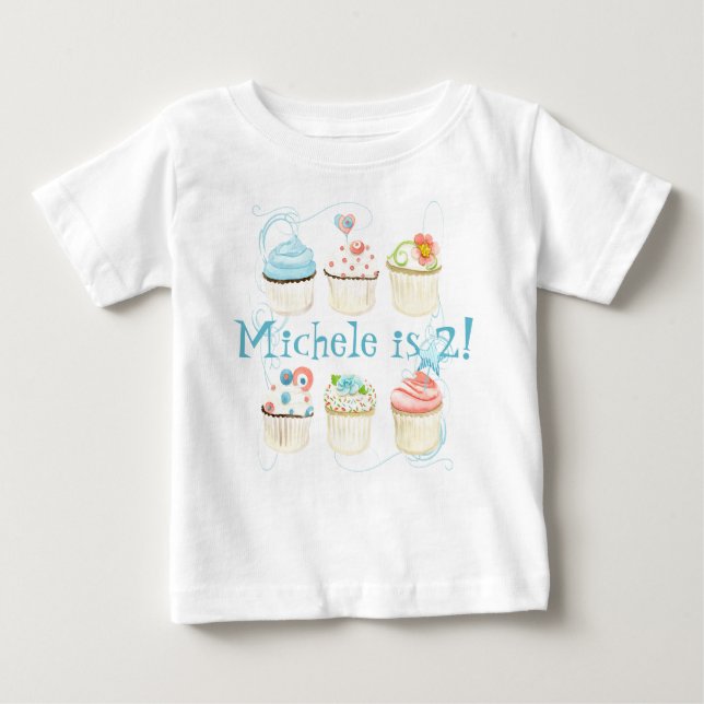 Our 'Lil Cupcake, Personalized Baby T Shirt (Front)