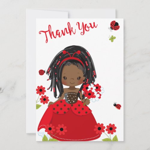 Our Lil Ladybug Thank You Card