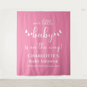 Our Little Baby Is On The Way Baby Shower Backdrop