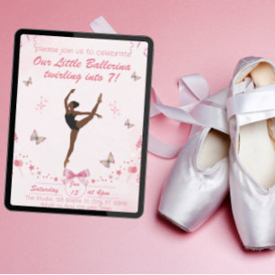Our Little Ballerina Birthday Invitation