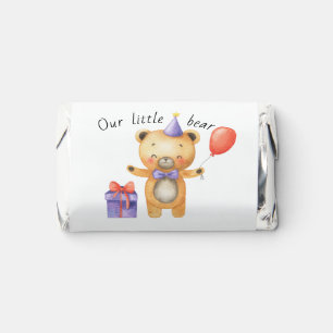 Our Little Bear is turning one Kids Birthday Hershey's Miniatures
