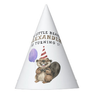 Our Little Beaver 1st Birthday Party Hat