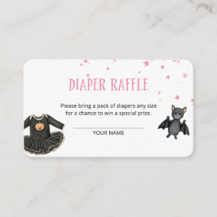 Our Little Boo Diaper Raffle Enclosure Card