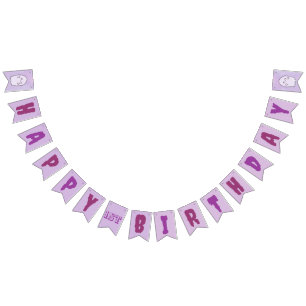 Our Little Boo Halloween 1st Birthday Bunting Flags