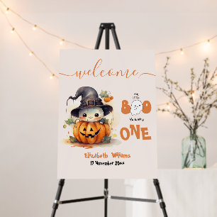 Our Little Boo Halloween 1st Birthday  Foam Board