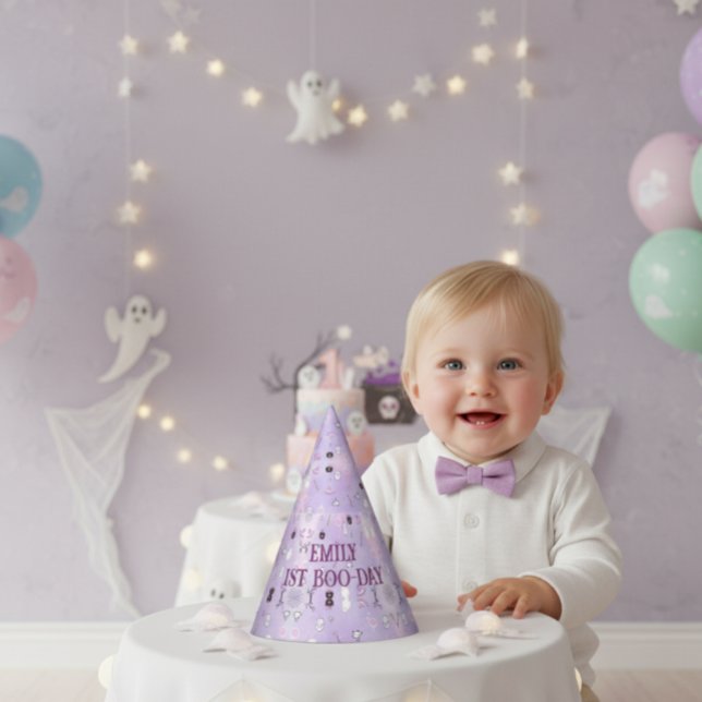 Our Little Boo Halloween 1st Birthday  Party Hat (Creator Uploaded)