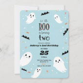 Our Little Boo Halloween 2nd Birthday Invitation (Front)