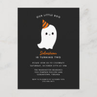 Our Little Boo Halloween Birthday Party Invitation