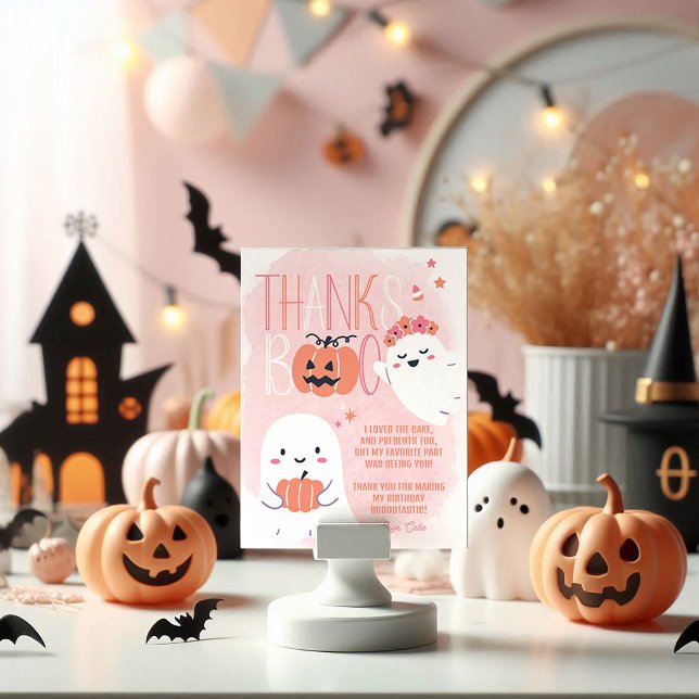 Our Little Boo Halloween Birthday Thank You (Creator Uploaded)