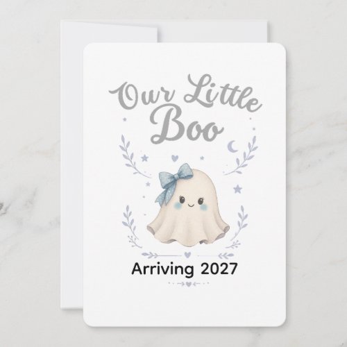 Our Little Boo Halloween Pregnancy Announcement