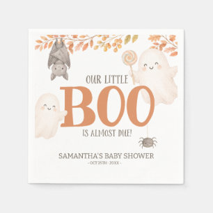 Our Little Boo Is Almost Due Baby Shower Napkins