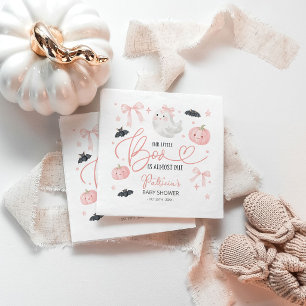 Our Little Boo Is Almost Due Baby Shower Napkins