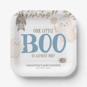 Our Little Boo Is Almost Due Baby Shower Paper Plates