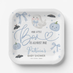 Our Little Boo Is Almost Due Baby Shower Paper Plates