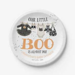 Our Little Boo Is Almost Due Baby Shower Paper Plates