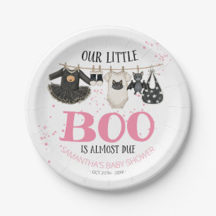 Our Little Boo Is Almost Due Baby Shower Paper Plates