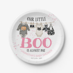 Our Little Boo Is Almost Due Baby Shower Paper Plates