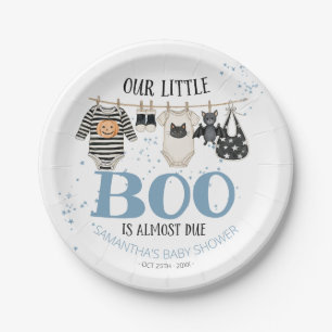 Our Little Boo Is Almost Due Baby Shower Paper Plates