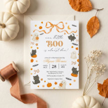 Our Little Boo is Almost Due Halloween Baby Shower