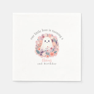 Our Little Boo is Turning 2 Boho Ghost Napkins