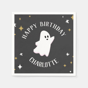 Our Little Boo is Turning Two Ghost Halloween Napkins