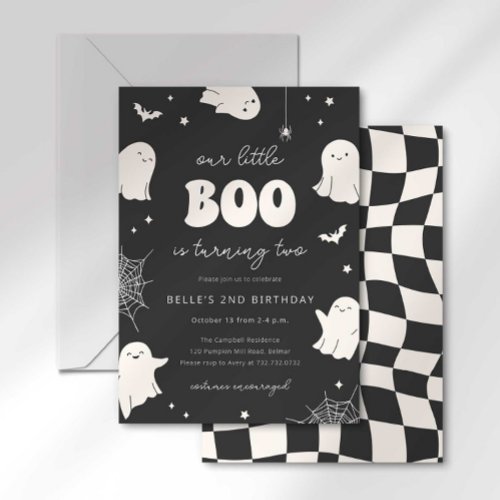 Our Little Boo is Turning Two Invitation