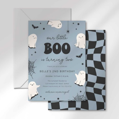 Our Little Boo is Turning Two Invitation