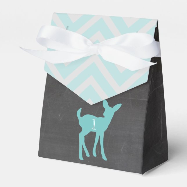 Our Little Buck Is Turning ONE Favor Boxes (Front Side)