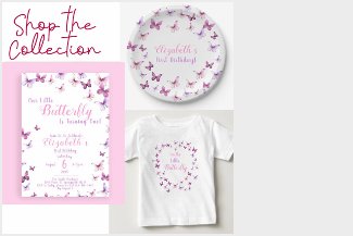 Our Little Butterfly Is Turning One Girl's Birthday