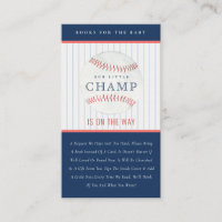 Our Little Champ Baseball Books for Baby Shower
