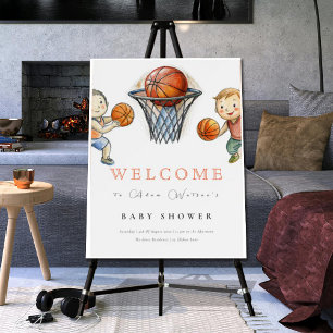 Our Little Champ Basketball Basket Boy Baby Shower Foam Board