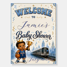 Our Little Champ is On The Way Welcome Sign