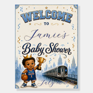 Our Little Champ is On The Way Welcome Sign