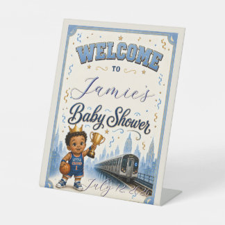 Our Little Champ is On The Way Welcome Sign