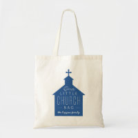 Our little church bag cute blue kid's tote