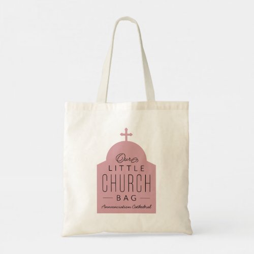 Our little church bag cute pink Orthodox dome tote