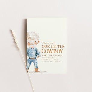 Our Little Cowboy Birthday Party Invite