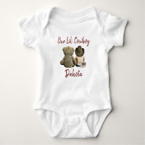Our Little Cowboy Personalized Baby Boy Baby Bodysuit