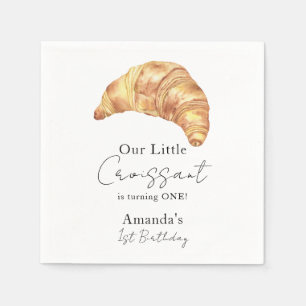 Our Little Croissant 1st Birthday Party Napkins