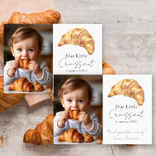 Our Little Croissant 1st Birthday Thank you